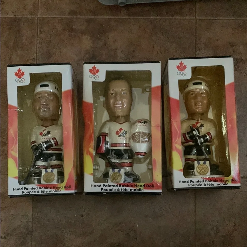 Three Team Canada Olympic Hockey Player Bobblehead - Picture 1 of 8